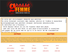 Tablet Screenshot of grosse-femme.biz